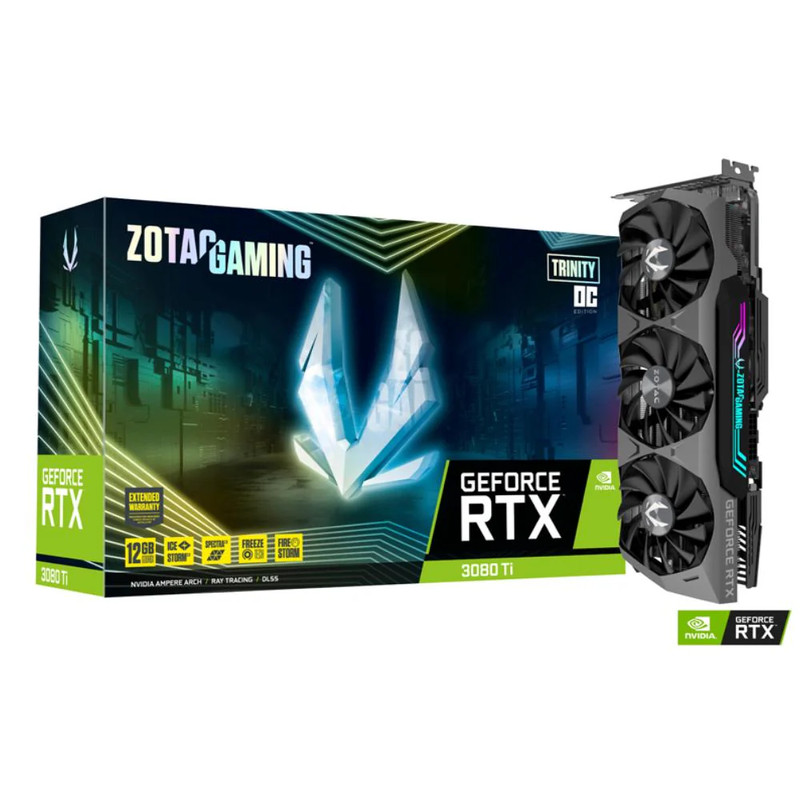 Zotac GeForce RTX 3080 Ti Trinity OC 12GB GDDR6X Graphics Card - كرت الشاشة